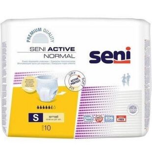 Seni, Active Normal, Small, 10 шт., Сені, Підгузки для дорослих, 5,5 крапель