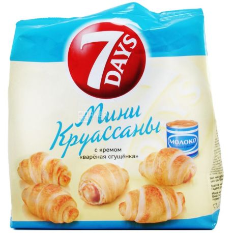 7Days, 185 г, круассаны, Сгущенное молоко