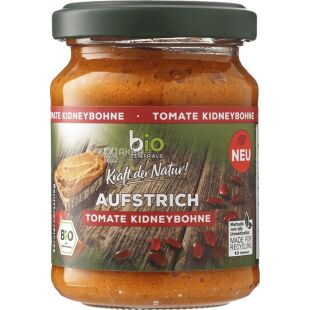 Bio zentrale Aufstrich tomate, 125 г, Био Централе, Паста для бутербродов с томатами и фасолью, органическая