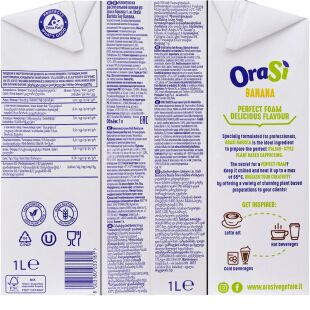 OraSi Barista Banana, 1 л, Орасі Бариста, Рослинний напій Банан для кави