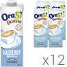 OraSì Barista Hazelnut, Упаковка 12 шт. х 1 л, Орасі Бариста, Напій рослинний Лісовий горіх для кави