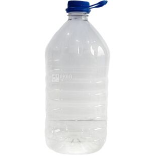 Бутель для води з кришкою та ручкою, 6 л, ПЕТ, 48 мм