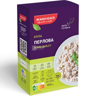 Жменька, 400 г, Крупа перловая, в пакетах для варки