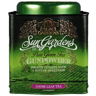 Sun Gardens, Gunpowder, 250 г, Чай Сан Гарденс, Ганпаудер, зеленый, цельнолистовой, ж/б