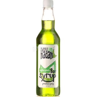 Sweet Madam, Mojito Mint, 0,7 л, Сироп Свит Мадам, Мохито-мята, ПЭТ