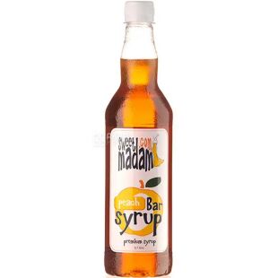 Sweet Madam Peach, 0,7 л, Свит Мадам, Сироп Персик, ПЭТ
