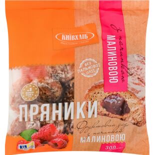 Київхліб, 300 г, Пряники Фруктовий сад, з малиною