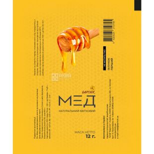 Бартник, 10 упаковок х 30 шт. х 12 г, Мед натуральный цветочный, в стиках