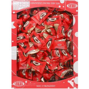 Lukas, 2,5 кг, Цукерки Лукася з вишневим наповнювачем, глазуровані, Лукас