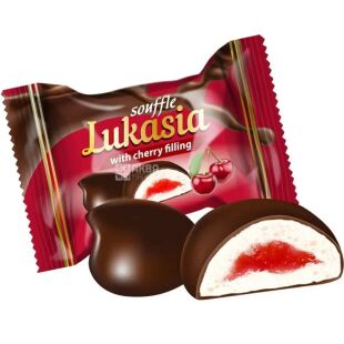 Lukas, 2,5 кг, Конфеты Лукася с вишневым наполнителем, глазированные, Лукас