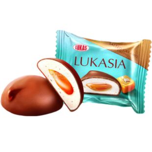 Lukas, 2,5 кг, Конфеты Лукася с соленой карамелью, глазированные, Лукас