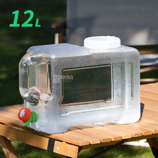 Бутыль Канистра с краником 12 л поликарбонатный с ручкой, ViO PC-T 12l