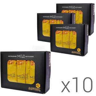 Бартник, 10 упаковок х 30 шт. х 12 г, Мед натуральний квітковий, в стіках