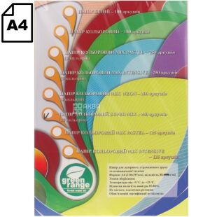  IQ color Super mix, Бумага офисная разноцветная, 80 г/м2, 250 листов