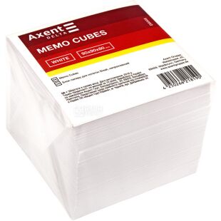 Axent, 820 аркушів, Акцент, Папір для нотаток, білий, непроклеєний, 90х90 мм