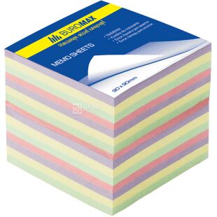 Buromax, 770 аркушів, Буромакс, Папір для записів Зебра, непроклеєний, 90х90 мм