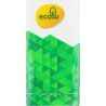 Ecolo, 9 шт., Платочки бумажные Эколо, двухслойные, белые, в ассортименте