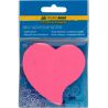 Buromax, 50 листов, Буромакс, Бумага для заметок Сердце, ассорти, с клейким слоем, 75х75 мм