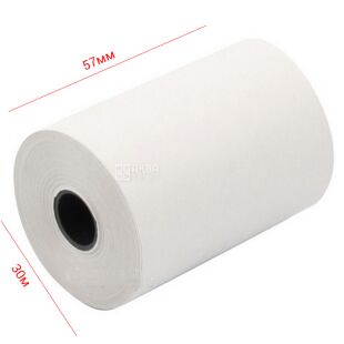 Кассовая лента, 57 мм х 30 м, термо