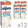 Alpro, Soya No sugars, Упаковка 12 шт. по 1 л, Алпро, Соевое молоко, без сахара и лактозы, витаминизированное
