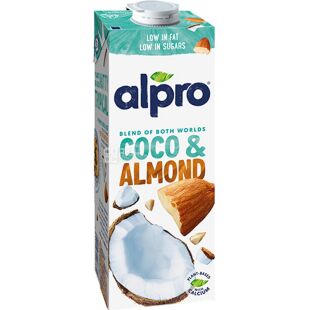 Alpro Coconut and Almond, 1 л, Алпро, Мигдально-кокосове молоко, вітамінізоване