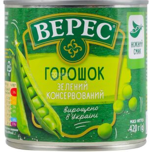 Верес, 420 г, Горошок зелений