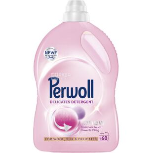 Perwoll Wool & Delicates, 3 л, Гель для стирки деликатных тканей, Перволь