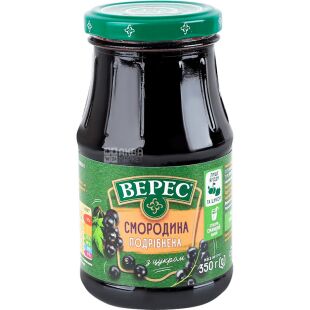 Верес, 350 г, Варення чорна смородина, з цукром