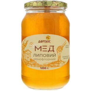 Бартник, 1200 г, Мед Липовый, натуральный, стекло