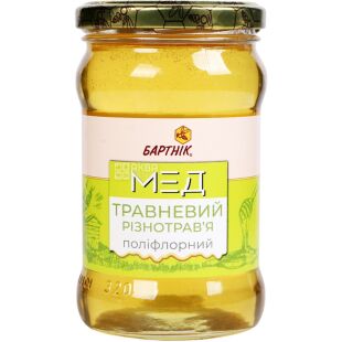 Бартник, 400 г, Мед майский разнотравья, стекло