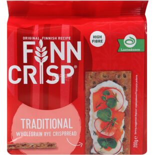 Finn Crisp Тraditional, 200 г, Хлібці житні Традиційні Фінн Крісп