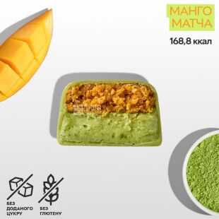 Space Bite Matcha-Mango, 45 г, Спейс Бит, Батончик протеиновый Матча-Манго, без сахара