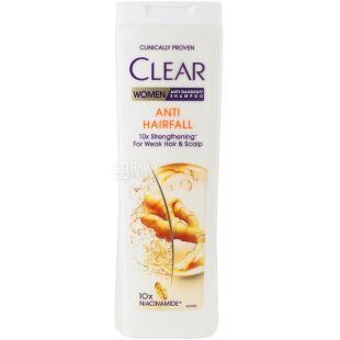 Clear, Anti-Hair Fall, 360 мл, Шампунь проти лупи, Захист від випадіння волосся