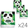 Сніжна Панда, Упаковка 24 шт. х 50 шт., Серветки столові, двошарові, білі, 24х24 см