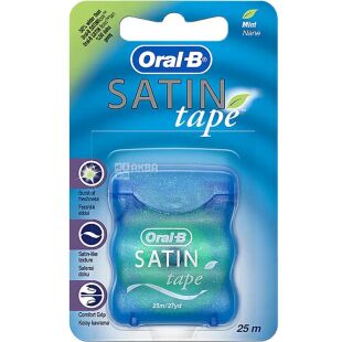 Oral-B, Satin floss, 25 м, Зубна нитка