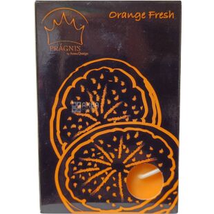 Pragnis, Свеча-таблетка ароматизированная, Апельсиновый фреш, 6 шт.