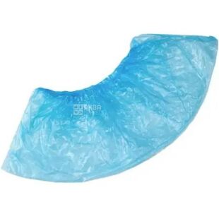 Бахилы Стандарт, голубые, 100 шт., 16 мкм