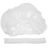 Одноразова шапочка із спанбонду, 1 гумка, біла, 100 шт.