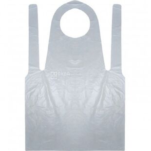 Перукарський одноразовий фартух, поліетиленовий, прозорий, 50 шт., 70х110 см