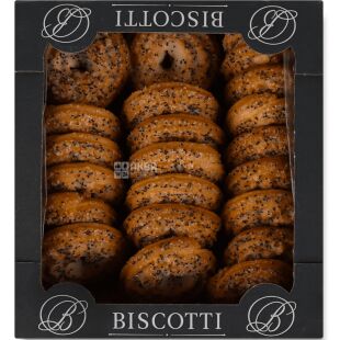 Biscotti Daisy, 400 г, Біскотті Дейзі, Печиво пісочне, з маком