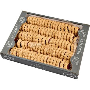 Biscotti Fruit Charlotte, 2кг, Бискотти Шарлотка фруктовая, Печенье песочное, с фруктовой начинкой