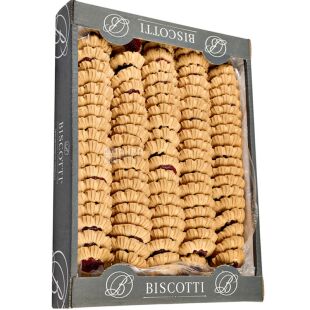 Biscotti Fruit Charlotte, 2кг, Бискотти Шарлотка фруктовая, Печенье песочное, с фруктовой начинкой