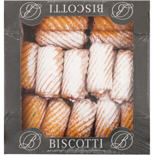 Biscotti Tutti-frutti, 550 г, Біскотті Тутті-фрутті, Печиво здобне пісочне, з вишневим повидлом
