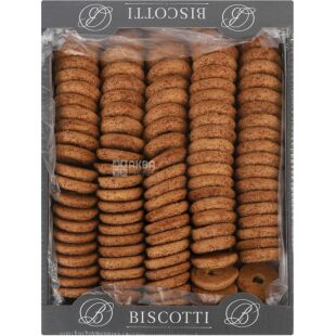 Biscotti, 1,7 кг, Біскотті Кокоша, Печиво пісочне з ароматом кокосу