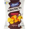 Люкс, 125 г, Чипси картопляні, хвилясті, зі смаком лисичок