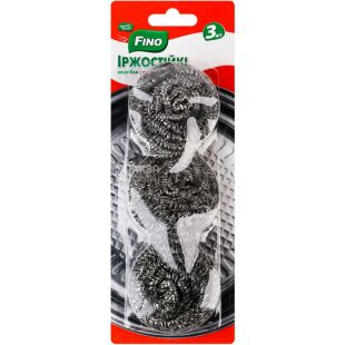 Fino, Шкребки для посуду з нержавіючої сталі, 3 шт.