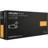 Mercator Medical Nitrylex Black, 100 шт., Размер XS, Меркатор, Перчатки нитриловые, неопудренные, черные