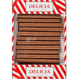 Delicia, 450 г, Деліція, Вафельні трубочки зі смаком кокосу