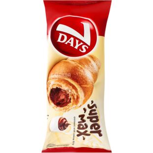 7 Days, 110 г, Севен дейс, Круасан з шоколадною начинкою