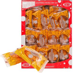 Lukas, 1,44 кг, Лукас, Круассанчики с молочно-кремовой начинкой, в индивидуальной упаковке